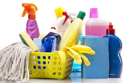 Professional cleaners providing office maintenance in Wimbledon