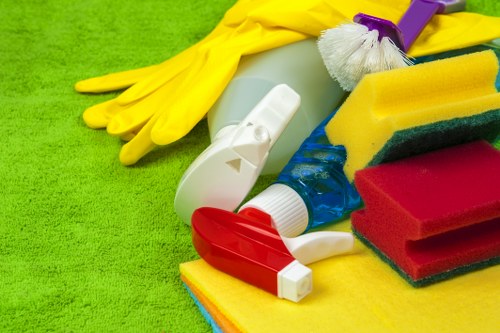 Local technician treating an upholstery stain in Wimbledon