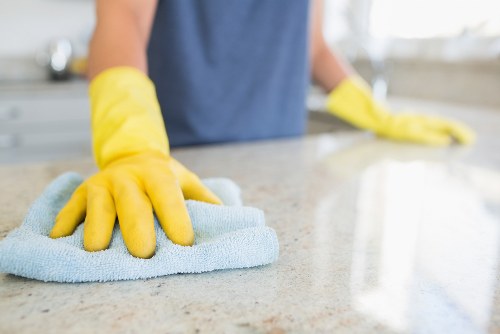 Local Wimbledon cleaning team working in a residential property