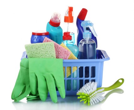 Kitchen and bathroom cleaning during a Wimbledon regular cleaning visit
